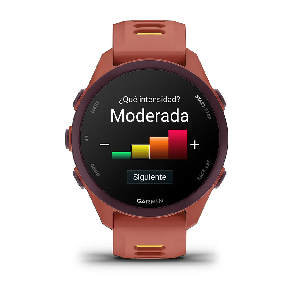 Garmin Forerunner® 170 Music - Rojo rosa con correa en rojo rosa/mango 4