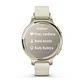 Garmin Lily® 2 Active - Oro lunar con correa de silicona hueso - Miniatura 4