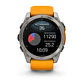 Garmin fēnix® 8 – 51 mm, AMOLED - Sapphire, Titanio con correa de silicona naranja/grafito - Miniatura 8