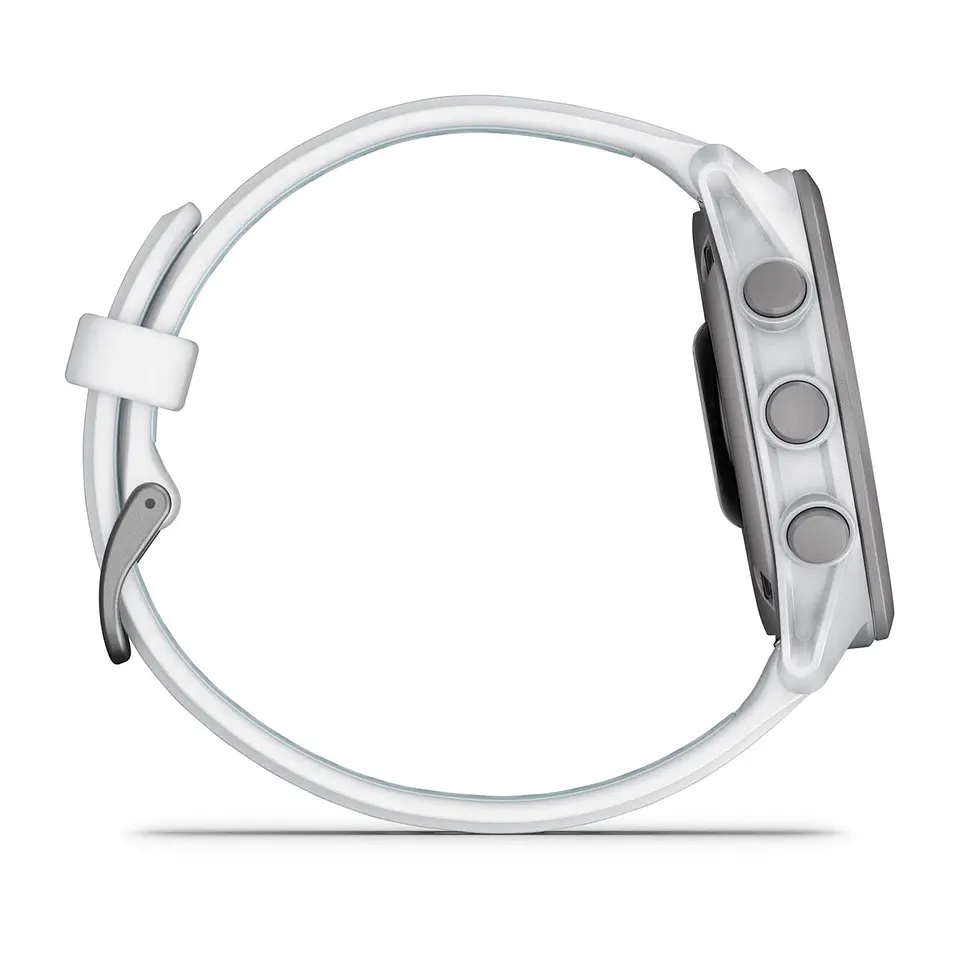 Garmin Forerunner® 170 Music - Blanco piedra con correa en blanco piedra/azul nube 5