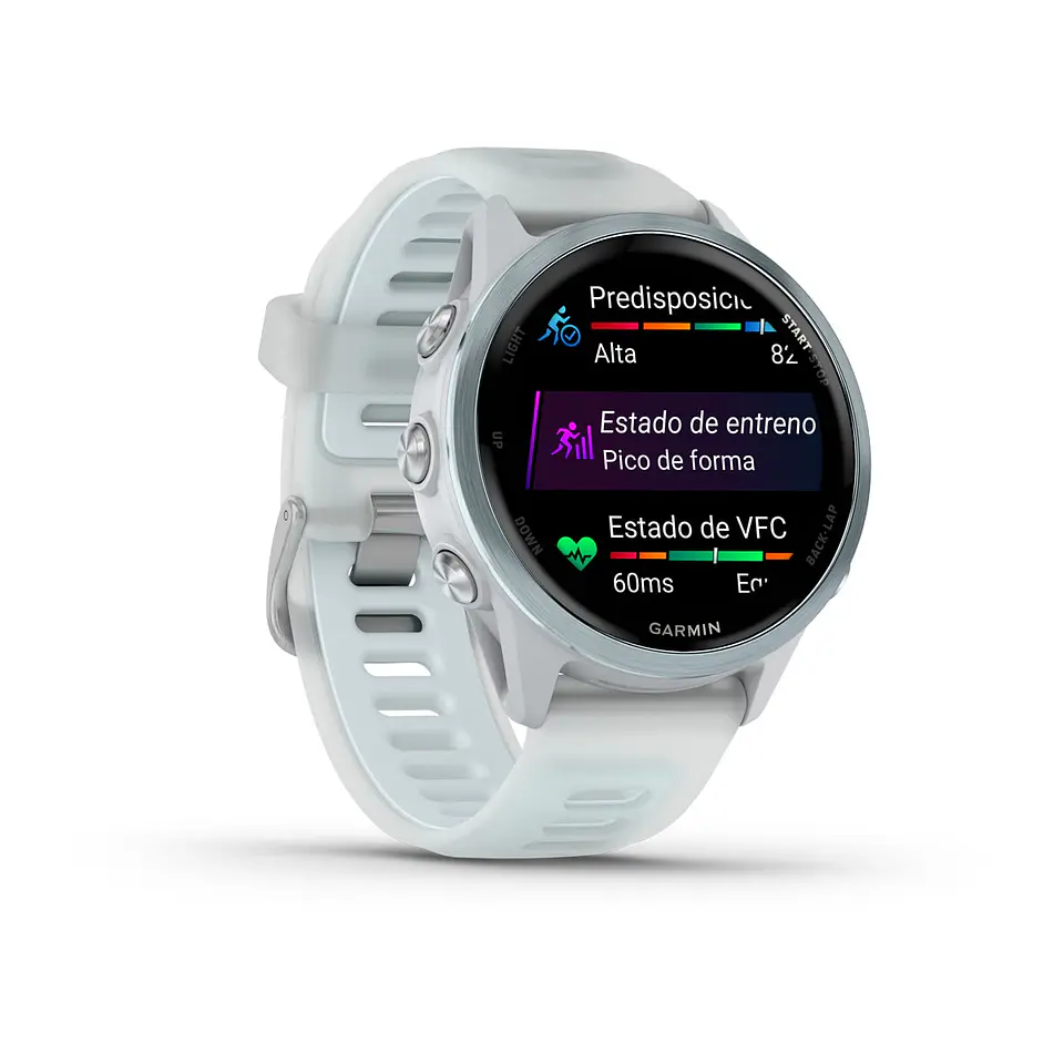 Garmin Forerunner® 570 - 42mm - Aluminio azul nube con correa en azul nube/blanco piedra traslúcido 3
