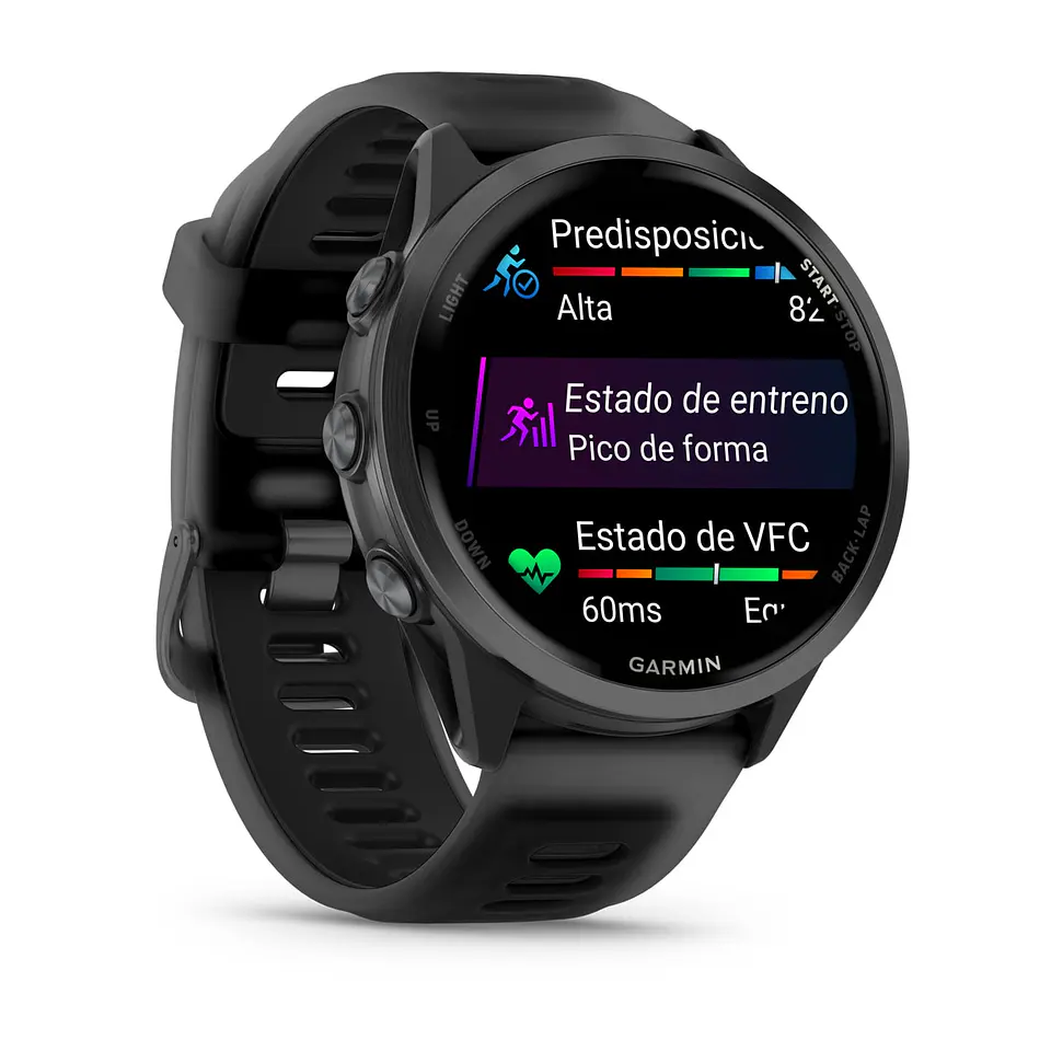 Garmin Forerunner® 570 - 47mm - Aluminio gris pizarra con correa en negro/negro traslúcido 3