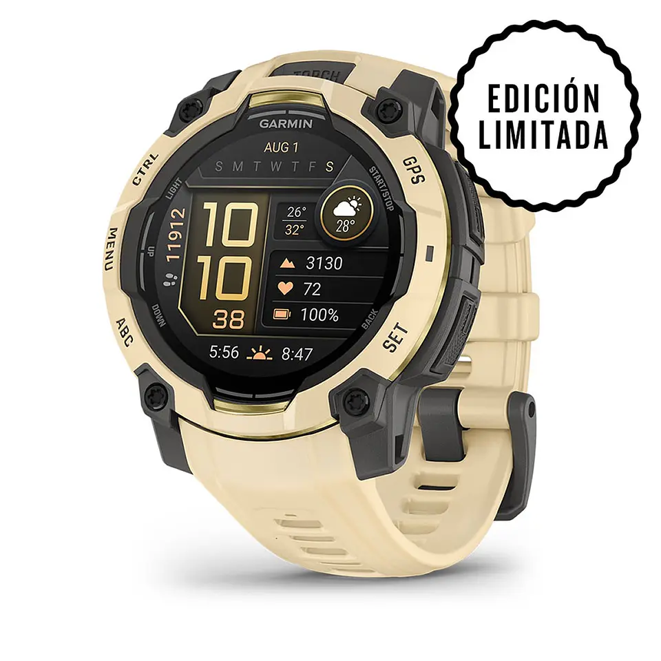 Garmin Instinct® 3 – 45 mm, AMOLED - Cuarzo citrino con correa en cuarzo citrino 1
