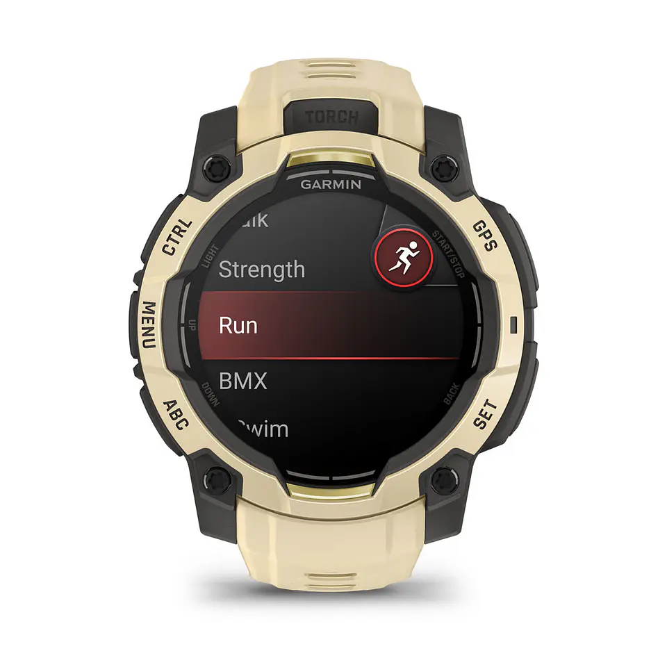 Garmin Instinct® 3 – 45 mm, AMOLED - Cuarzo citrino con correa en cuarzo citrino 2