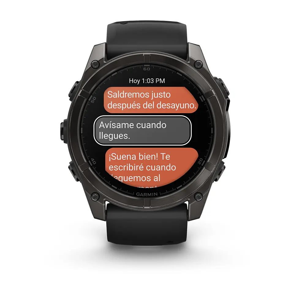 Garmin fēnix® 8 – 51 mm, AMOLED - Sapphire, Gris grafito con correa de silicona negra/gris 10