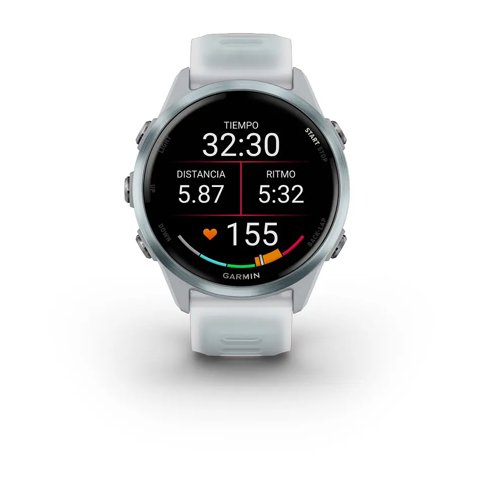 Garmin Forerunner® 570 - 42mm - Aluminio azul nube con correa en azul nube/blanco piedra traslúcido 6