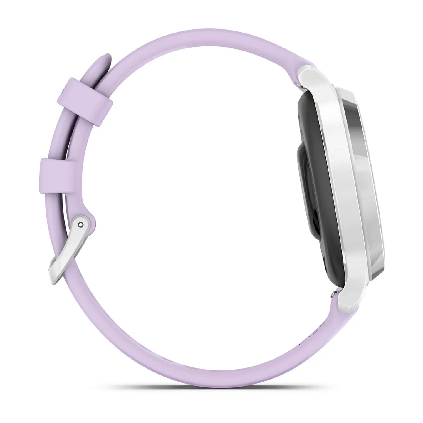 Garmin Lily® 2 Active - Plata con correa de silicona jazmín morado 5