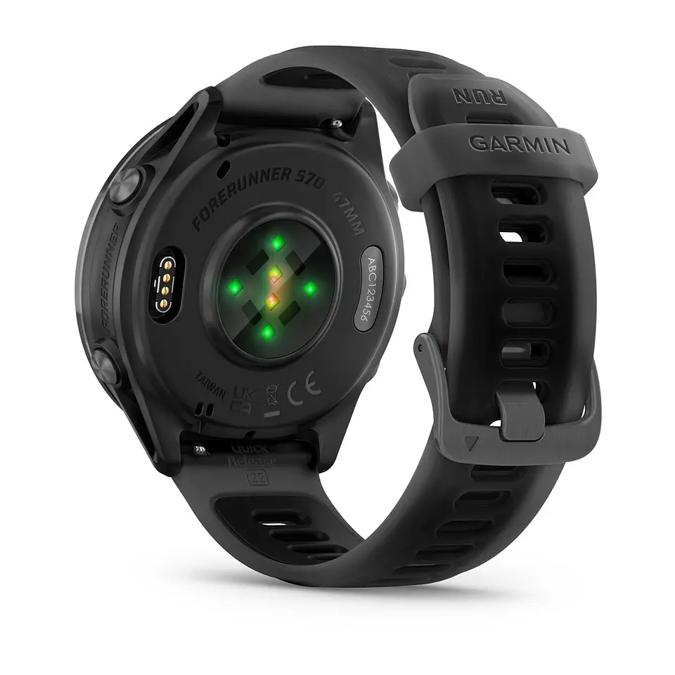 Garmin Forerunner® 570 - 47mm - Aluminio gris pizarra con correa en negro/negro traslúcido 7