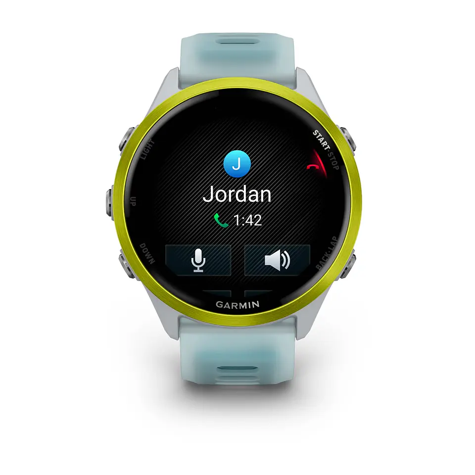 Garmin Forerunner® 570 - 47mm - Aluminio amarillo con correa en turquesa/blanco piedra traslúcido 4