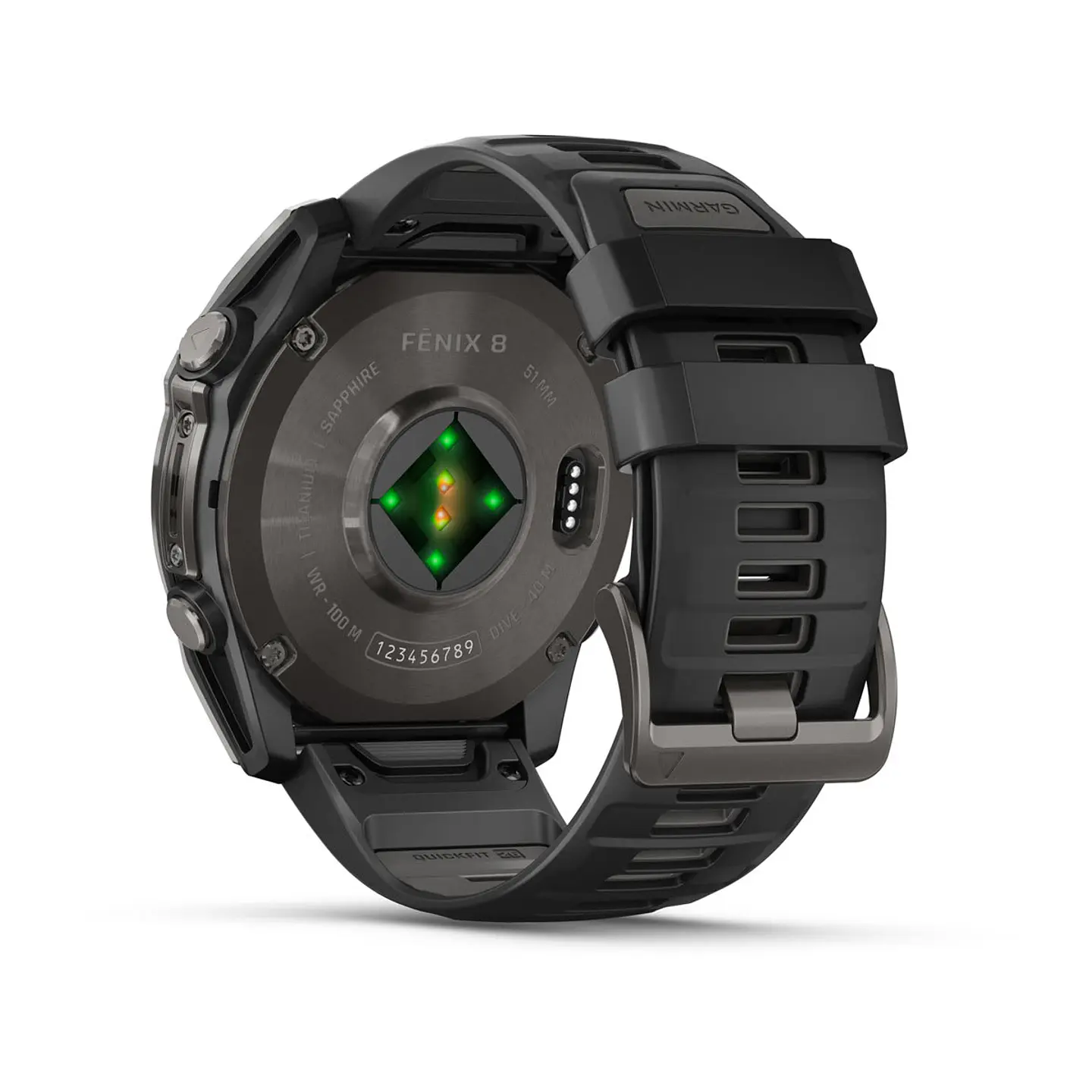 Garmin fēnix® 8 – 51 mm, AMOLED - Sapphire, Gris grafito con correa de silicona negra/gris 11