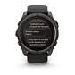 Garmin fēnix® 8 – 51 mm, Solar, Sapphire - Sapphire, Titanio con revestimiento de DLC con correa de silicona negra/gris - Miniatura 9