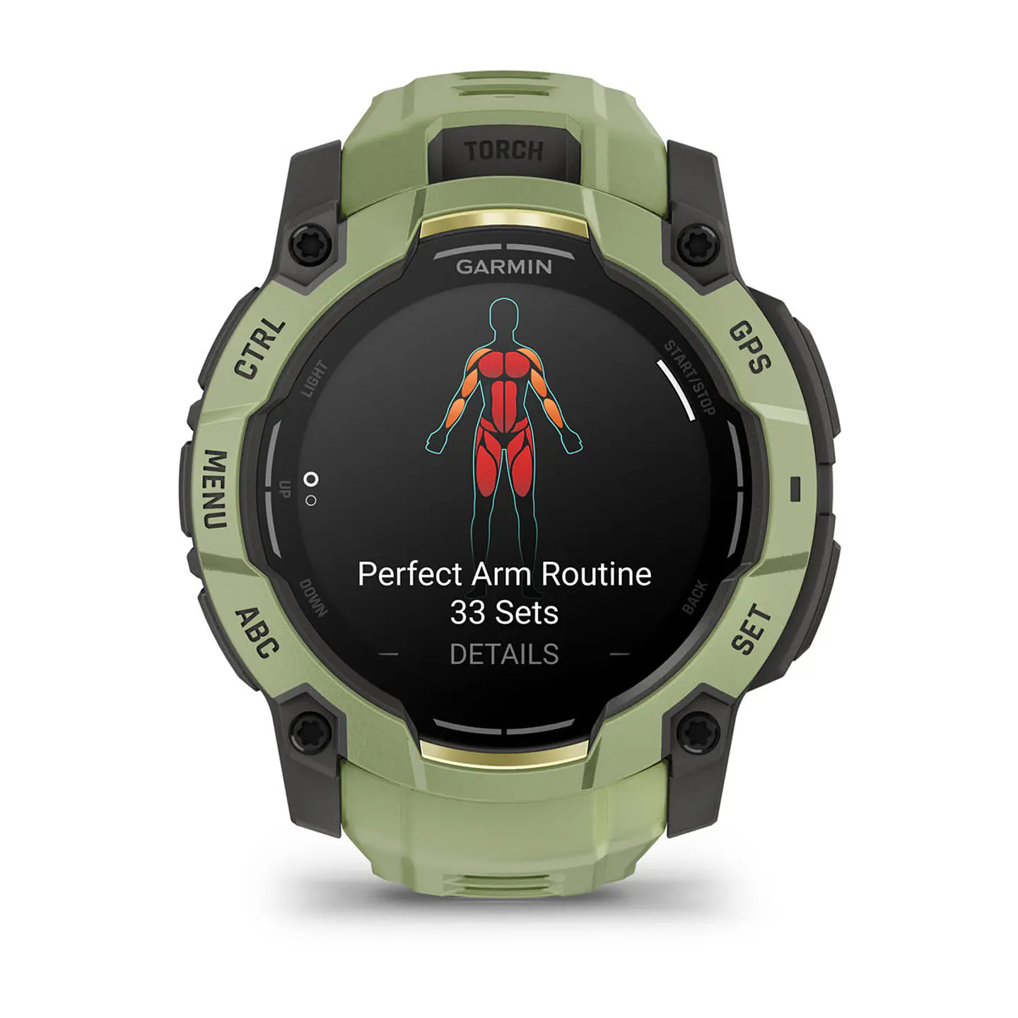 Garmin Instinct® 3 – 50 mm, AMOLED - Verde helecho con correa en verde helecho 4