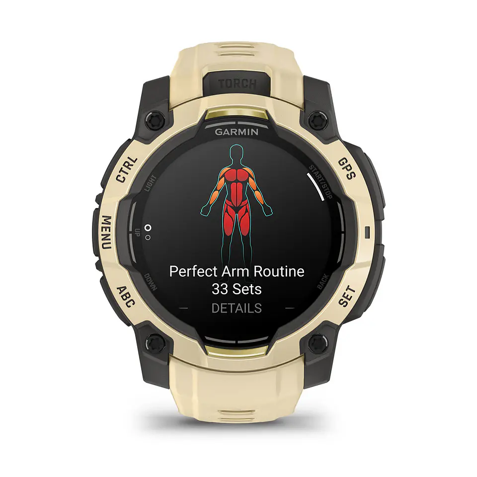 Garmin Instinct® 3 – 45 mm, AMOLED - Cuarzo citrino con correa en cuarzo citrino 4