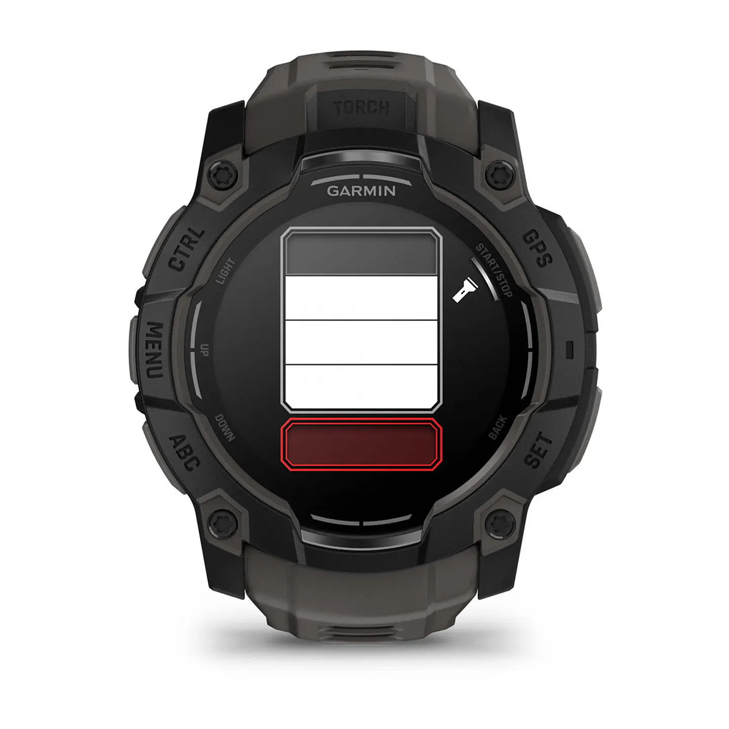 Garmin Instinct® 3 – 50 mm, AMOLED - Negro con correa gris marengo 6
