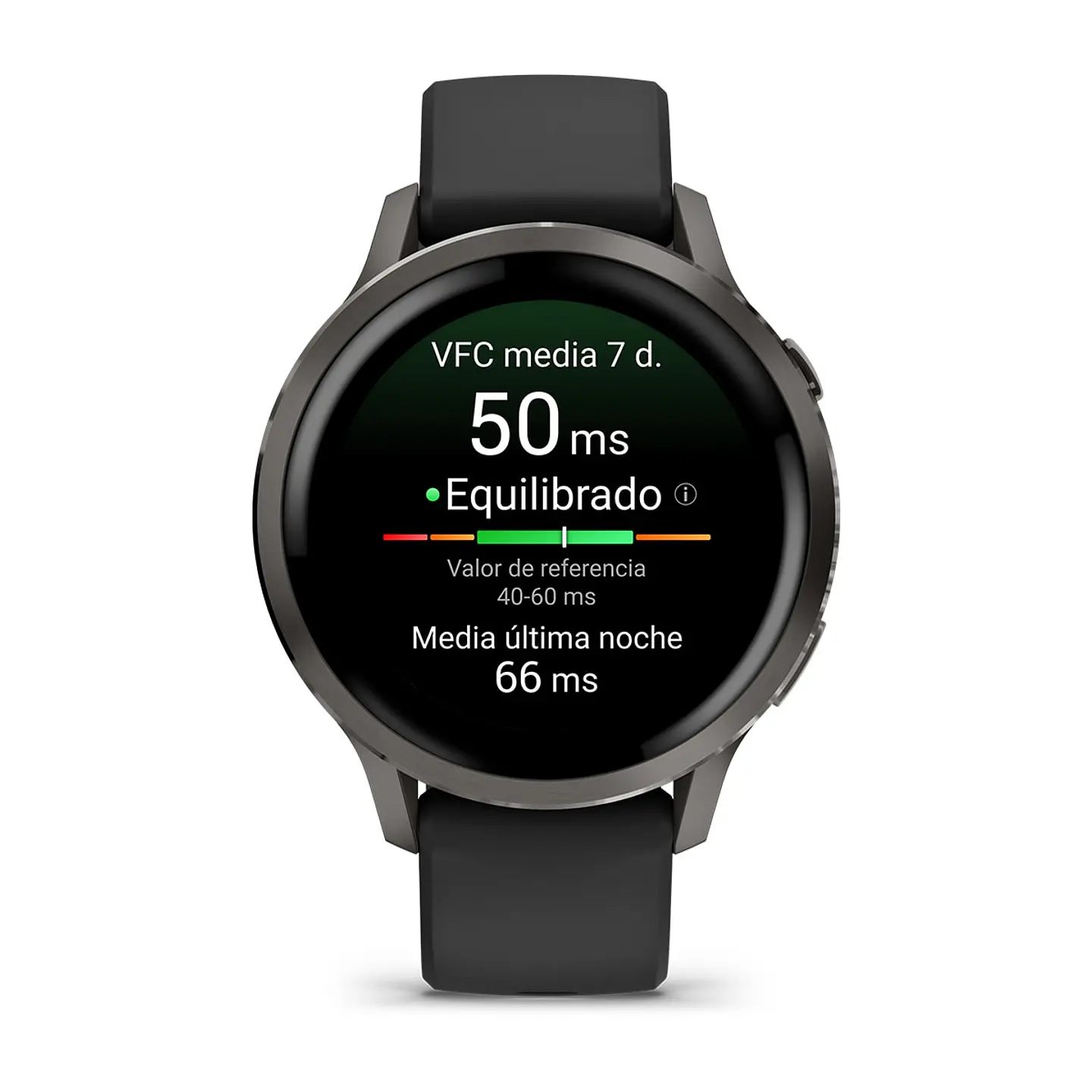 Garmin Venu® 4 - 41 mm - Gris con Correa de silicona negra 2