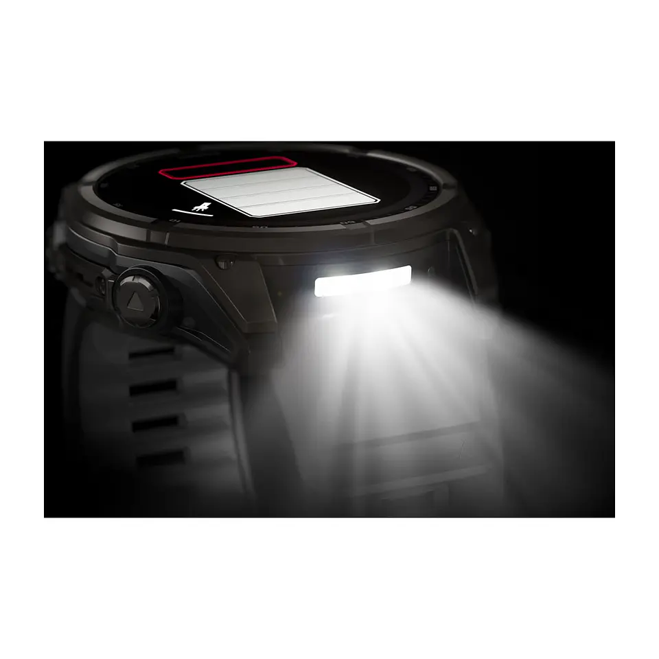 Garmin fēnix® 8 – 51 mm, Solar, Sapphire - Sapphire, Titanio con revestimiento de DLC con correa de silicona negra/gris 10