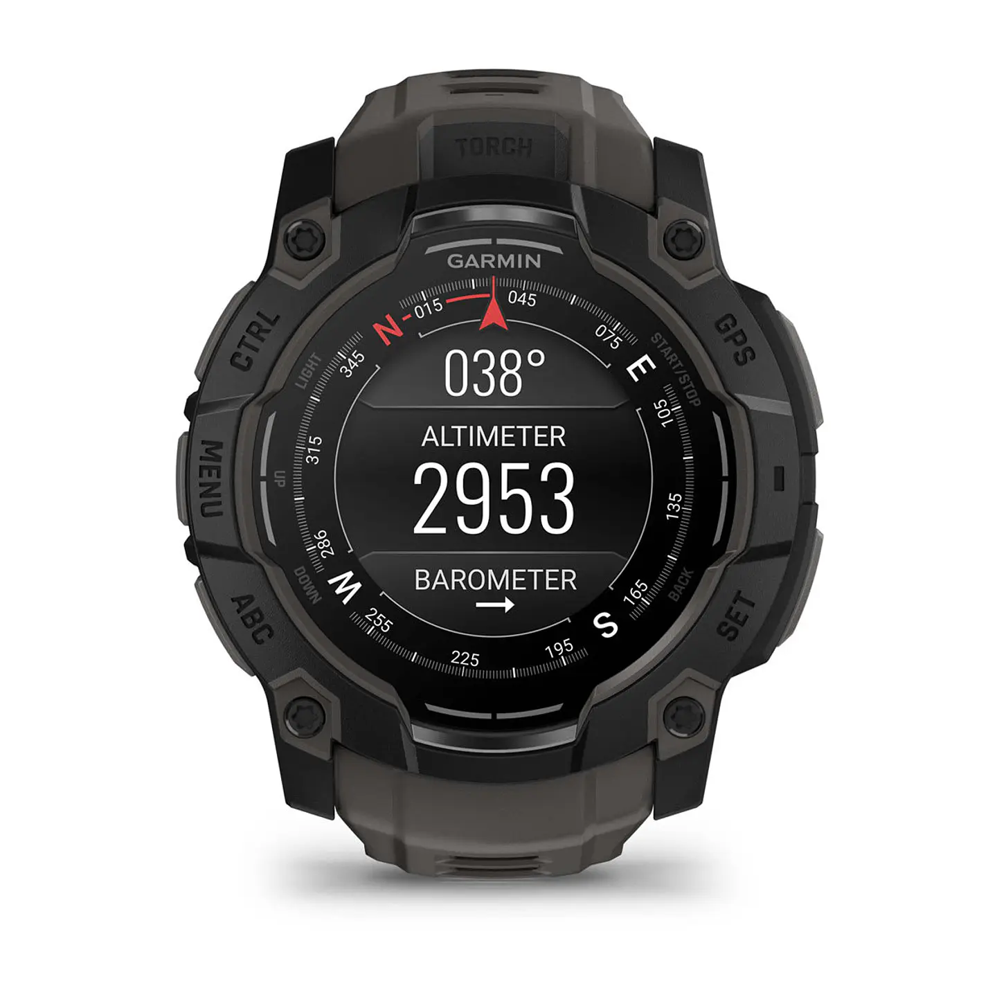 Garmin Instinct® 3 – 50 mm, AMOLED - Negro con correa gris marengo 8