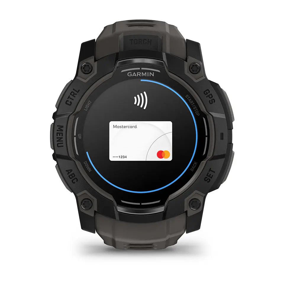 Garmin Instinct® 3 – 50 mm, AMOLED - Negro con correa gris marengo 12
