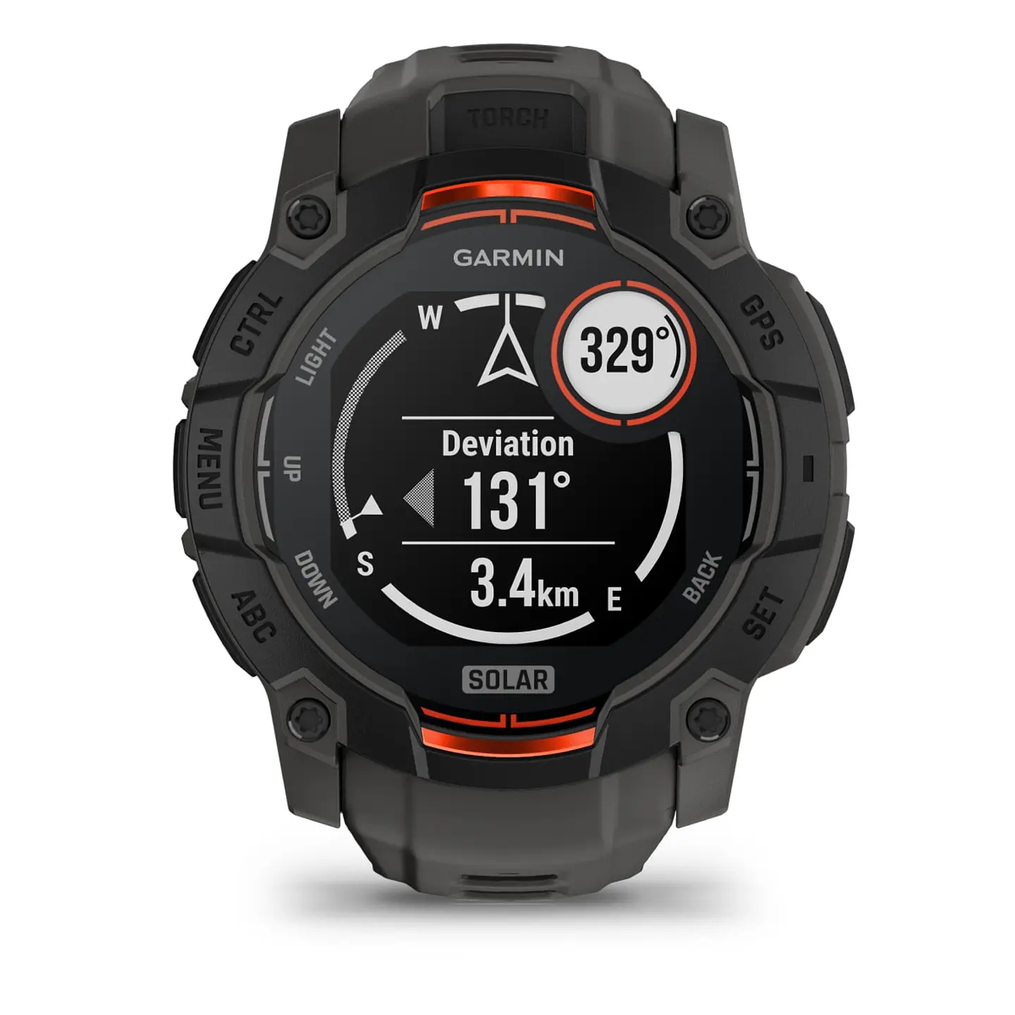 Garmin Instinct® 3 – 50 mm, Solar - Negro con correa gris marengo 11