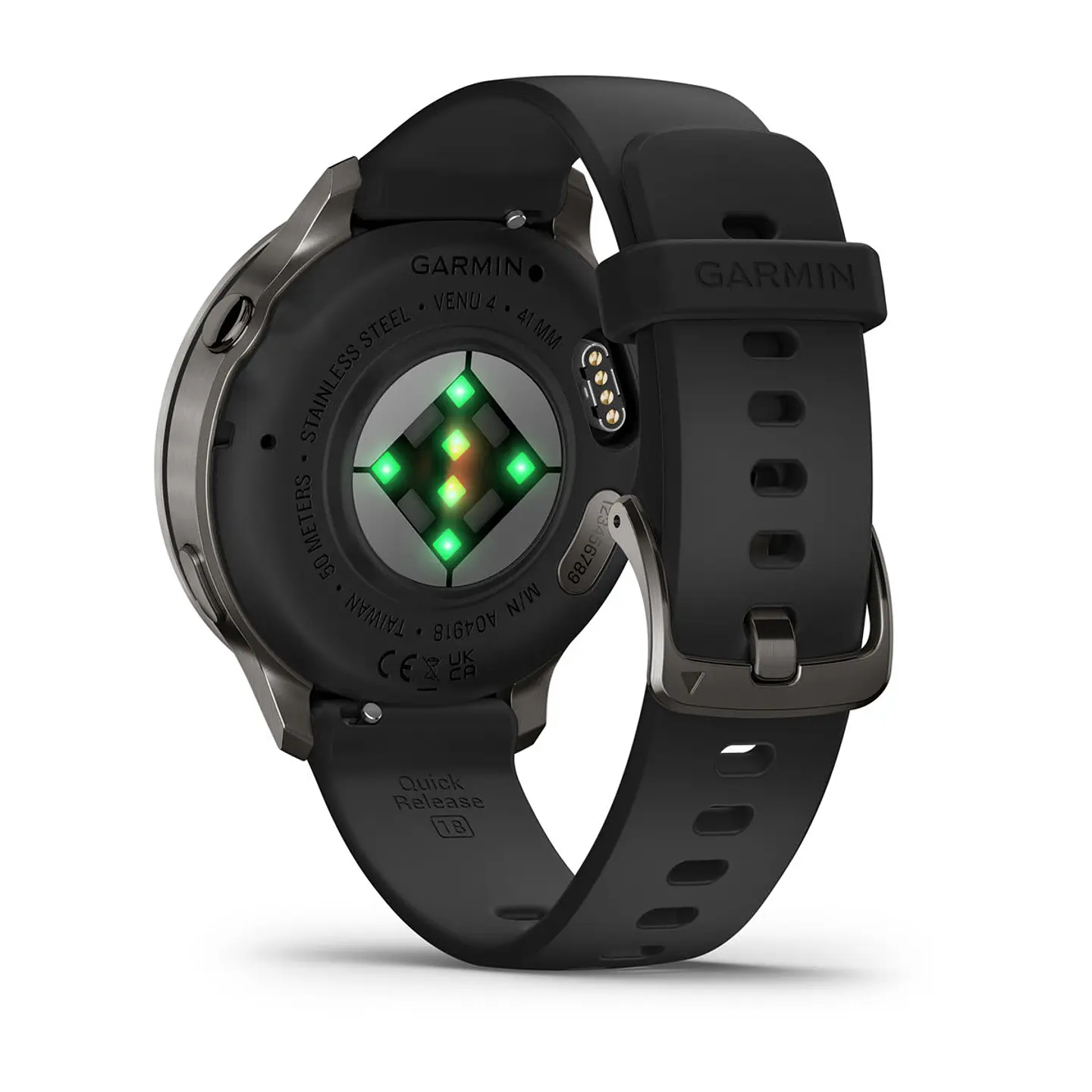 Garmin Venu® 4 - 41 mm - Gris con Correa de silicona negra 7