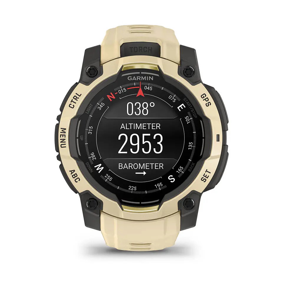 Garmin Instinct® 3 – 45 mm, AMOLED - Cuarzo citrino con correa en cuarzo citrino 8