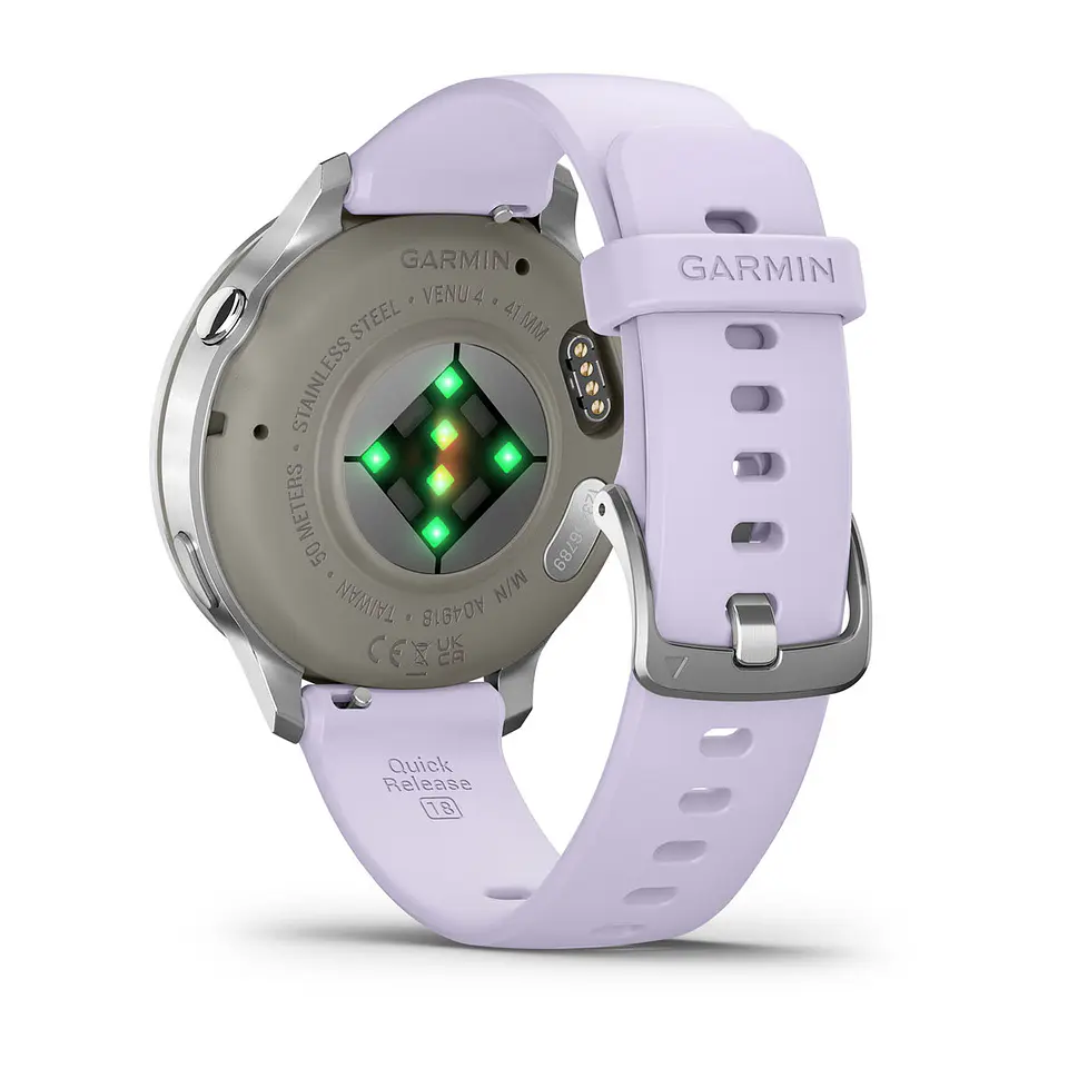 Garmin Venu® 4 - 41 mm - Plata con correa de silicona bígaro 7