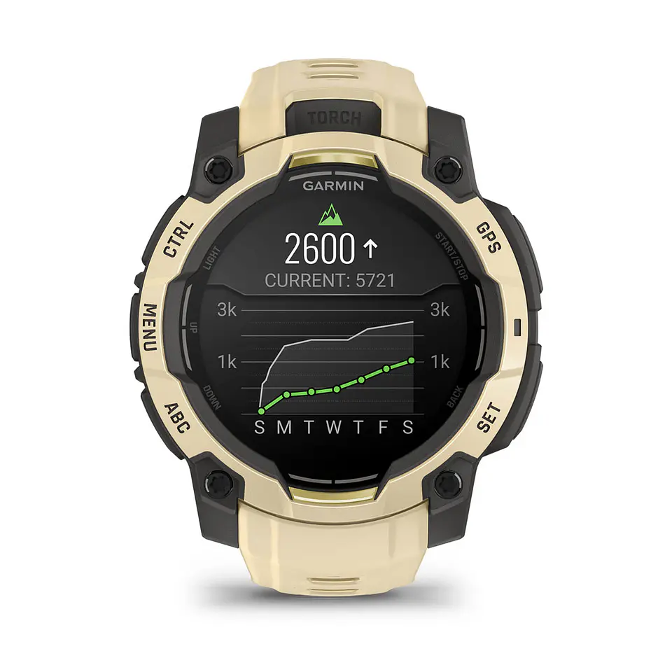 Garmin Instinct® 3 – 45 mm, AMOLED - Cuarzo citrino con correa en cuarzo citrino 9