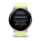 Garmin Venu® 4 - 45 mm - Plata con correa de silicona amarillo verdoso - Miniatura 6