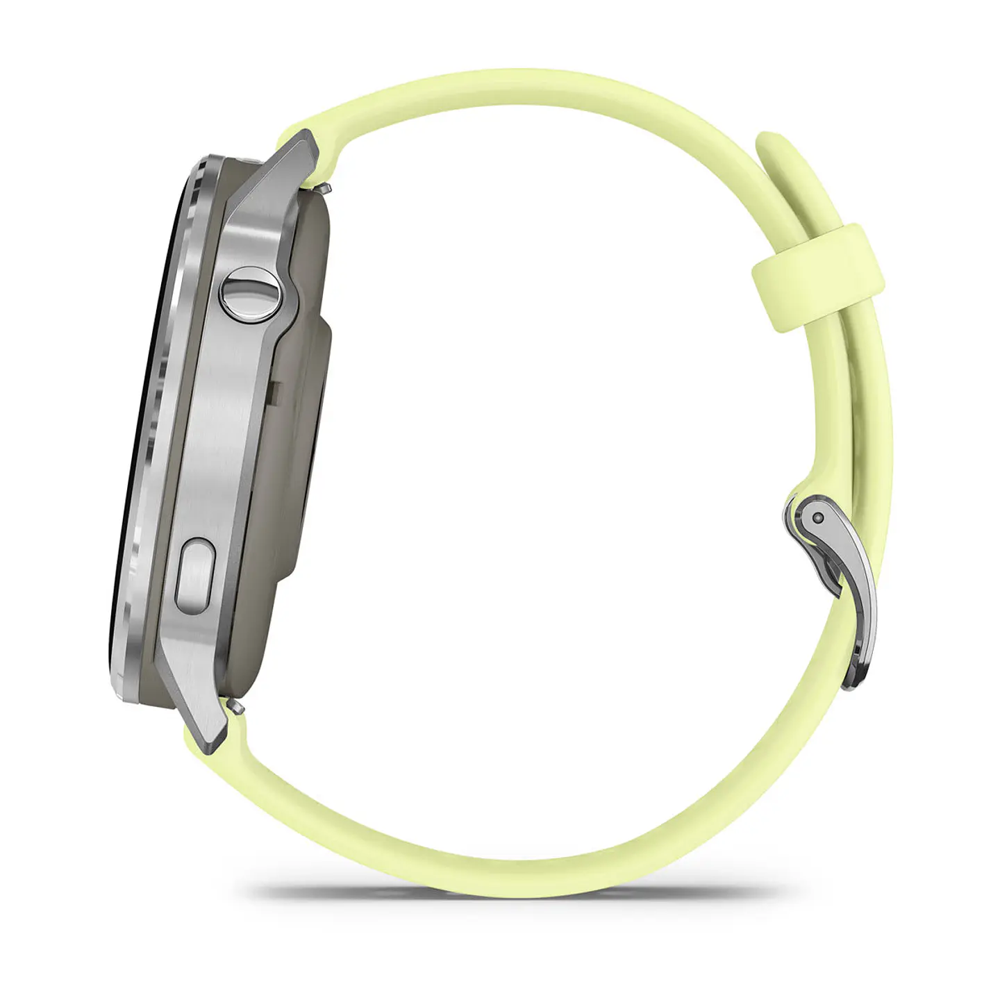 Garmin Venu® 4 - 45 mm - Plata con correa de silicona amarillo verdoso 8