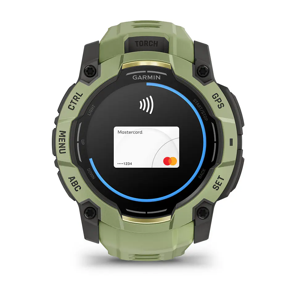 Garmin Instinct® 3 – 50 mm, AMOLED - Verde helecho con correa en verde helecho 12