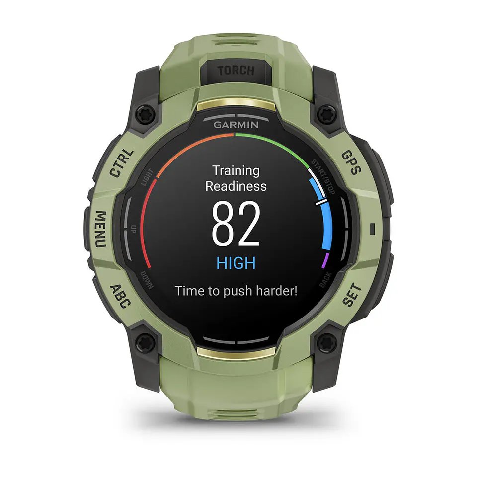 Garmin Instinct® 3 – 50 mm, AMOLED - Verde helecho con correa en verde helecho 13