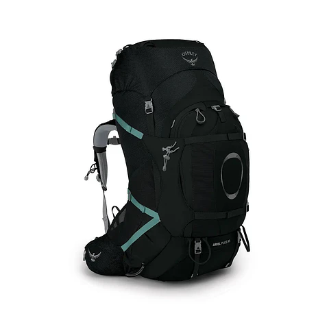 Mochila Trekking Ariel Plus 85 Mujer Black Osprey