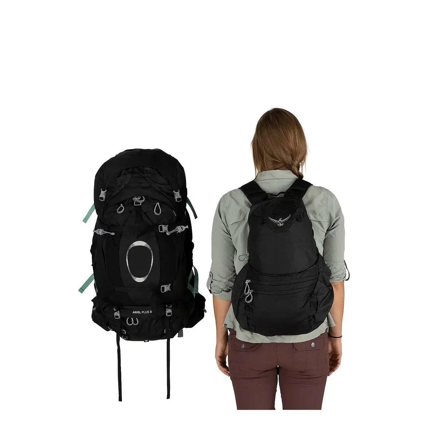 Mochila Trekking Ariel Plus 85 Mujer Black Osprey 2