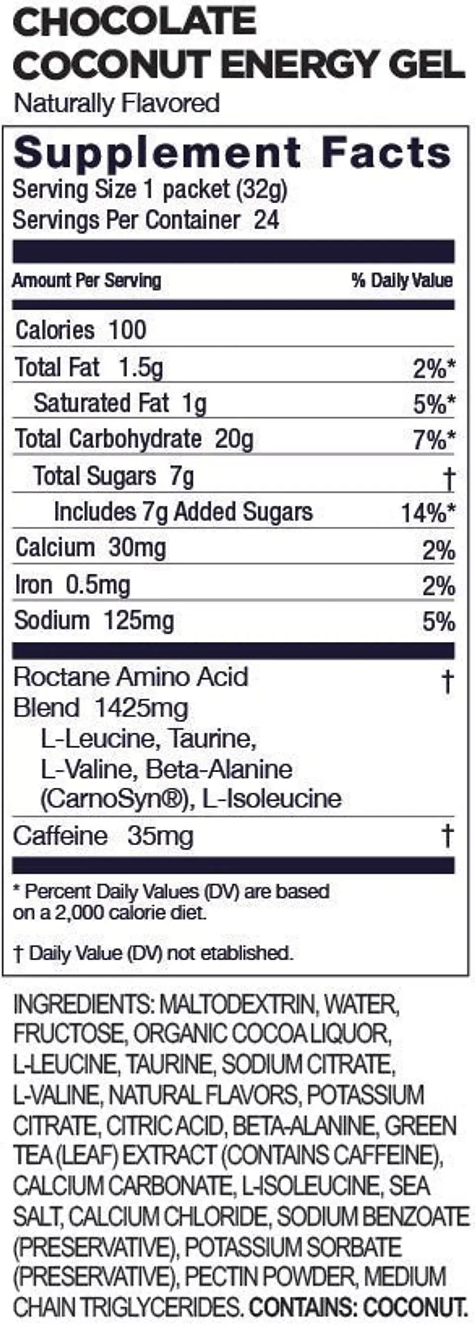 Gel Energético GU Roctane Chocolate Coconut 2