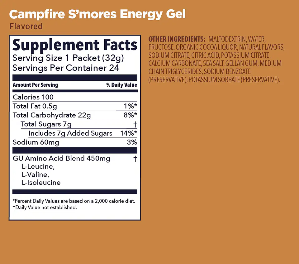 Stroopwafel Energético GU Campfire S'Mores 2