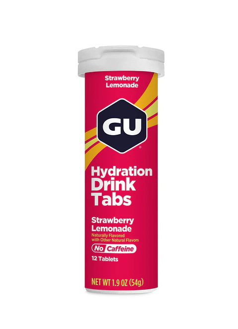 Tabletas de Hidratación GU Strawberry Lemonade (Tubo 12 un.)