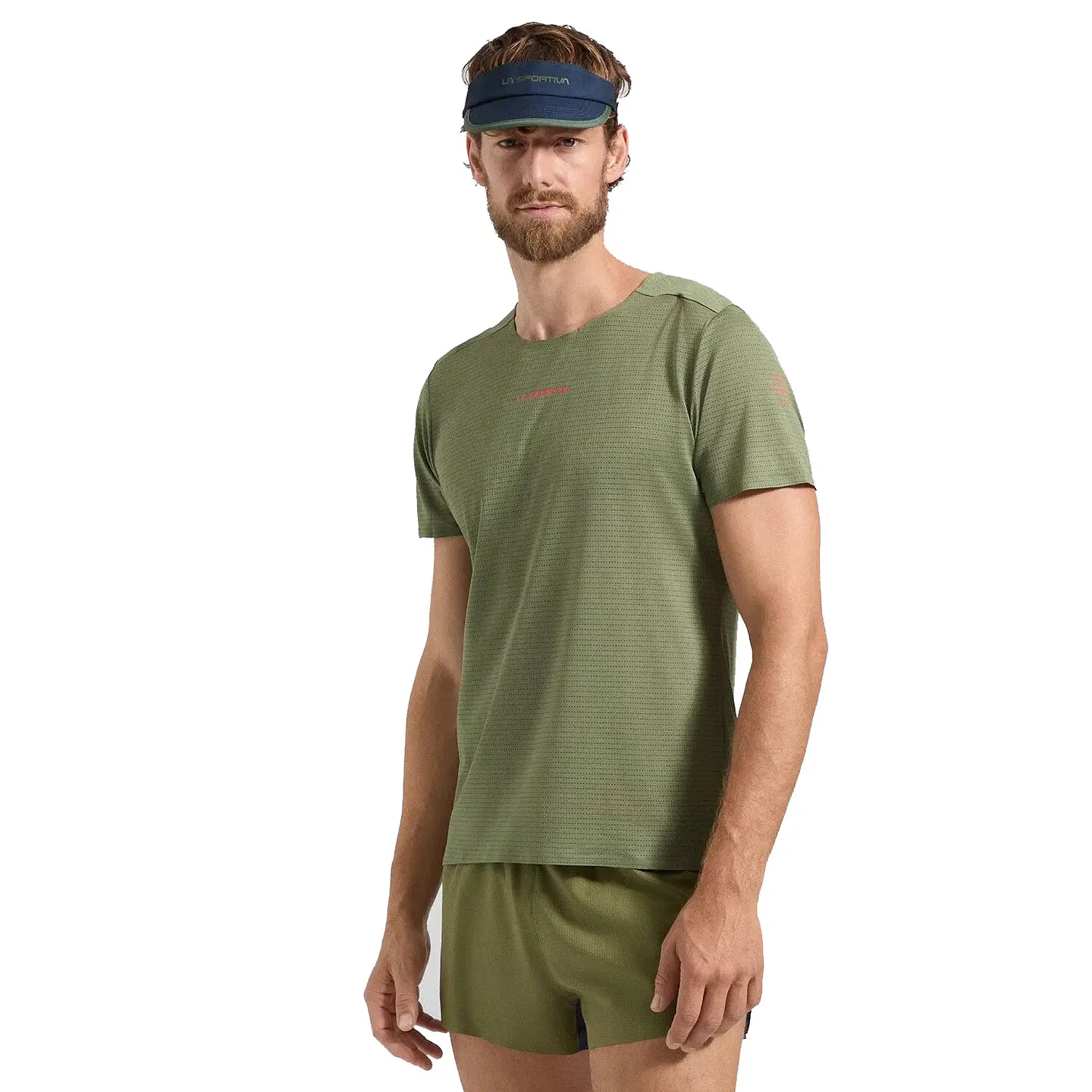 Polera Pure Hombre Cypress/Mountain Red La Sportiva 3