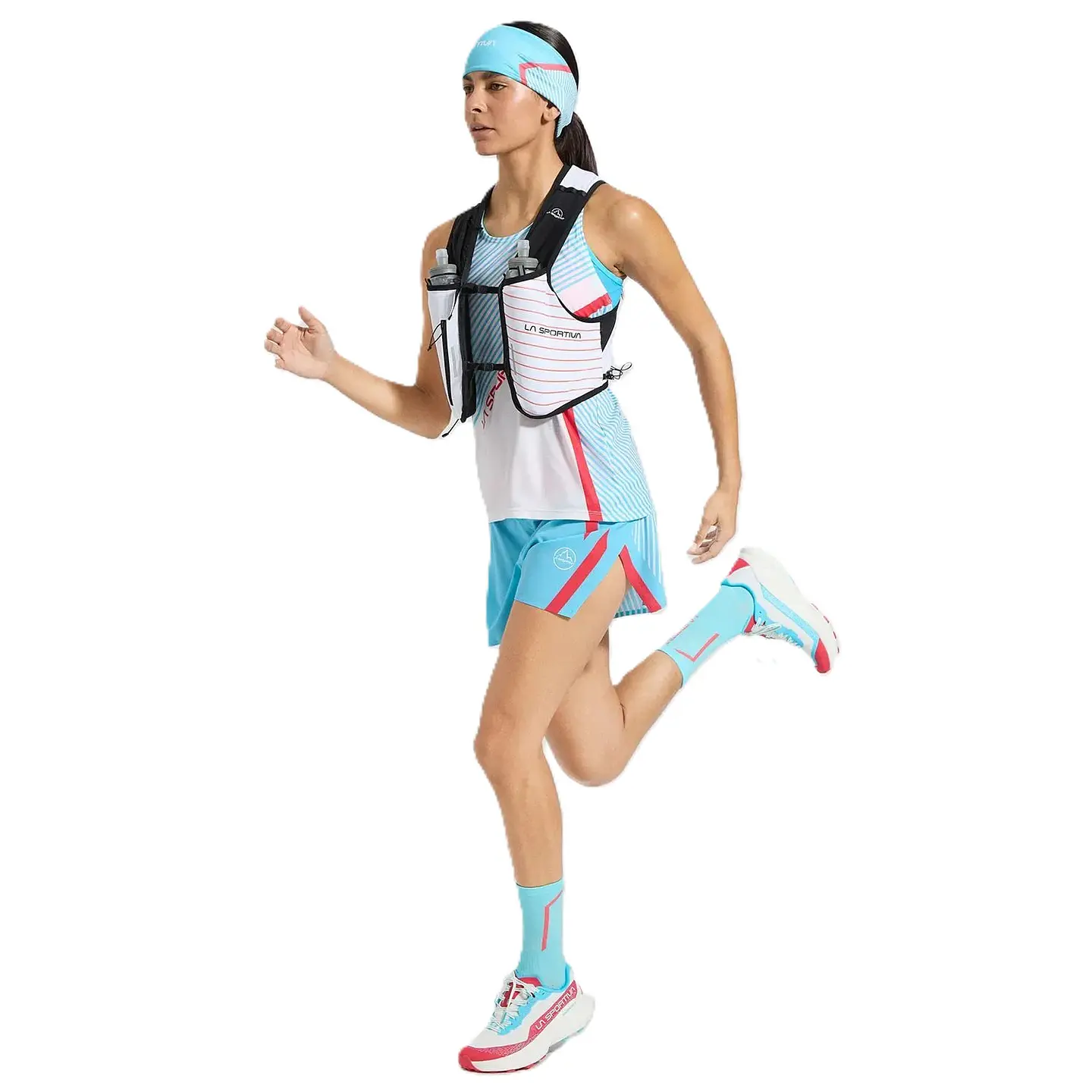 Polera sin Mangas Flow Tank Mujer Hibiscus/Malibu Blue La Sportiva 5