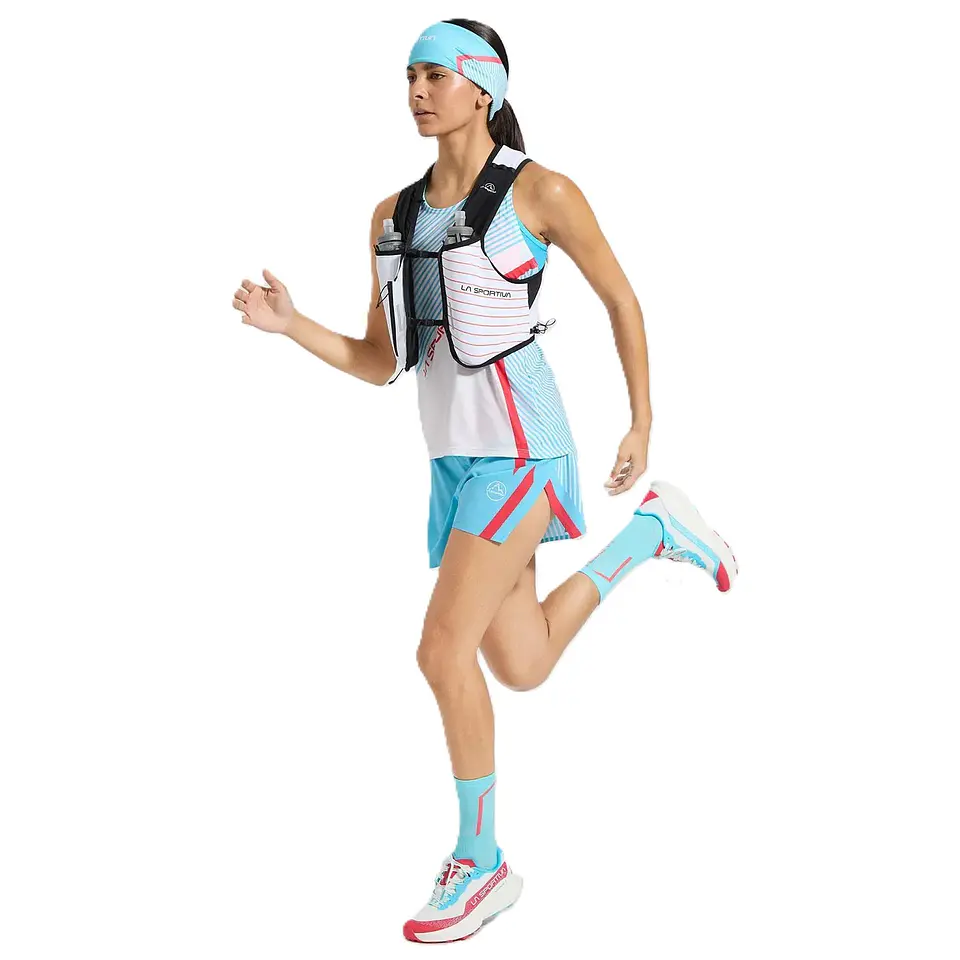 Polera sin Mangas Flow Tank Mujer Hibiscus/Malibu Blue La Sportiva 5