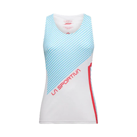 Polera sin Mangas Flow Tank Mujer Hibiscus/Malibu Blue La Sportiva