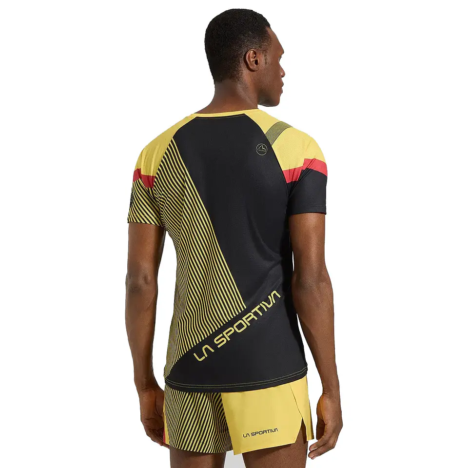 Polera Flow Hombre Black/Yellow La Sportiva 4