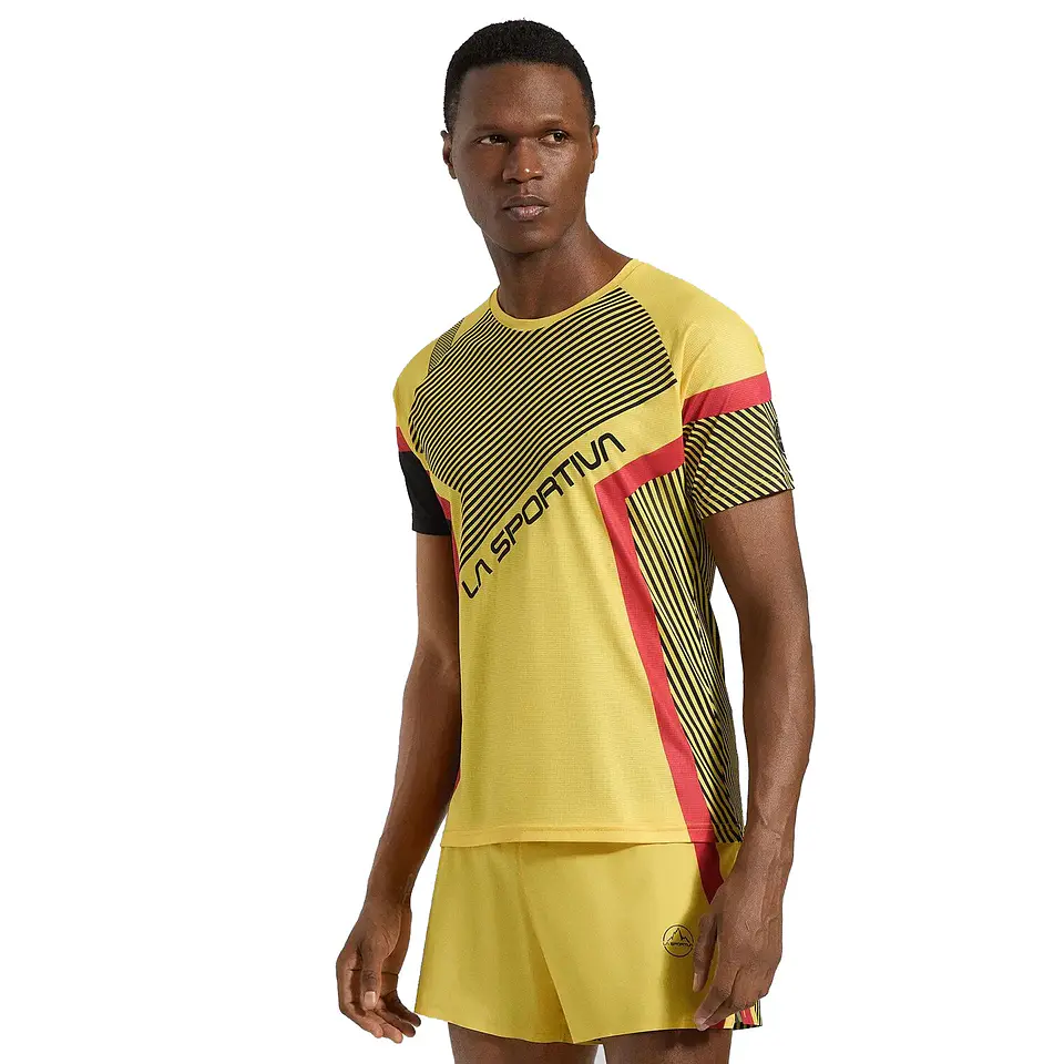 Polera Flow Hombre Black/Yellow La Sportiva 3