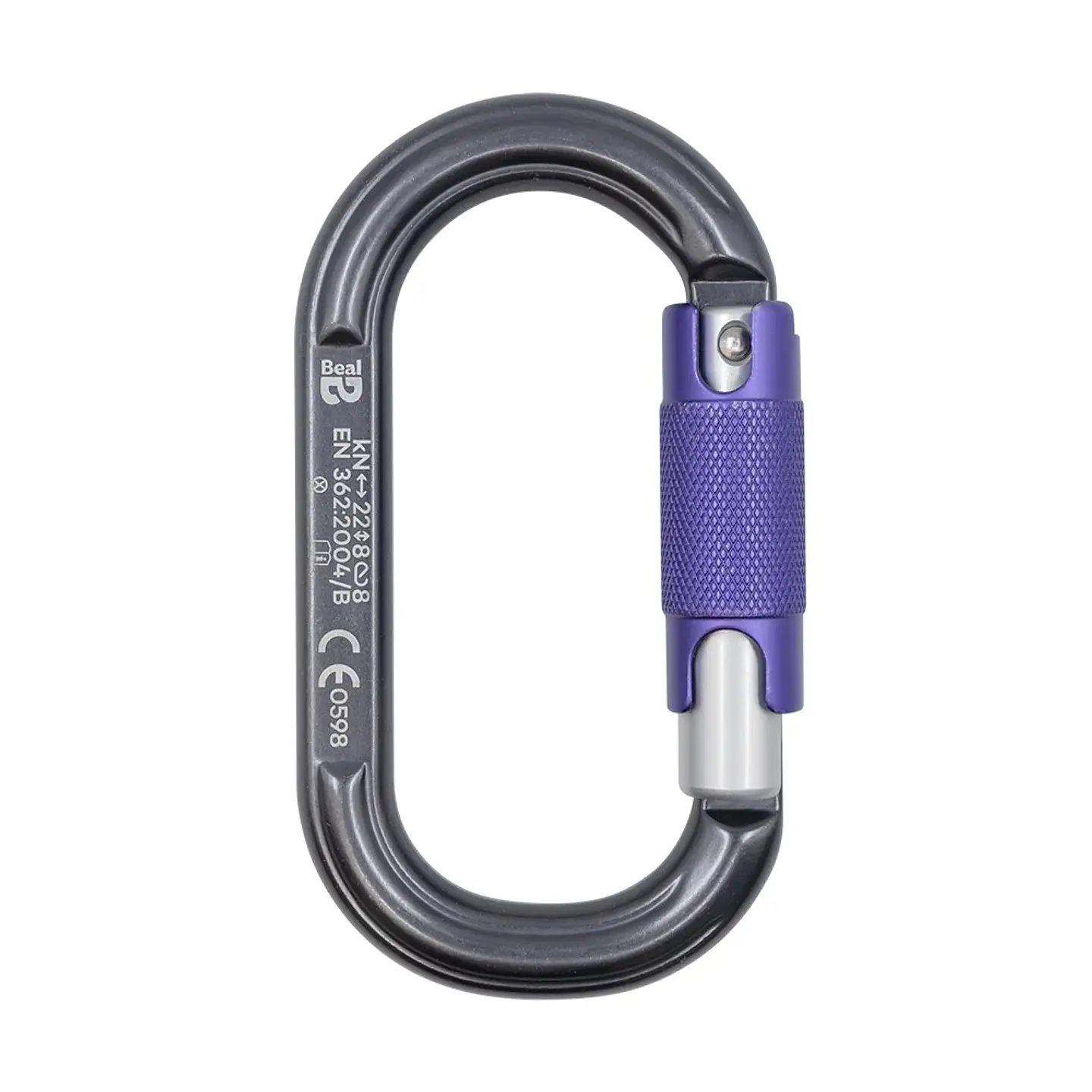 Mosquetón O Light 3-Matic Gris-Morado Beal 1