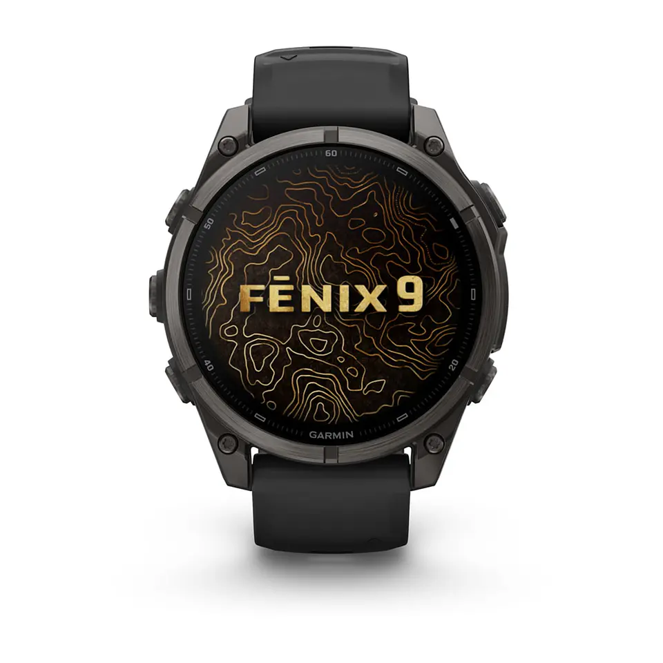 Garmin fēnix 9 47 mm – Titanio DLC, correa negra 2