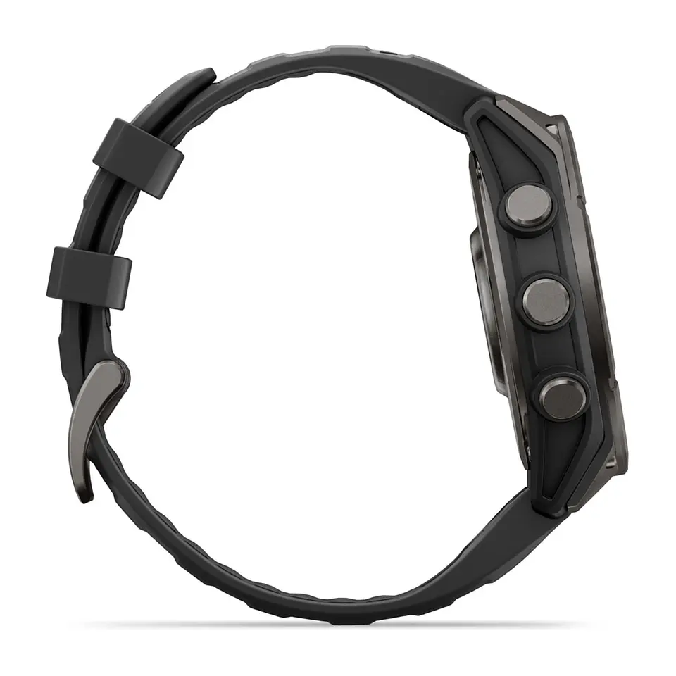 Garmin fēnix 9 47 mm – Titanio DLC, correa negra 5