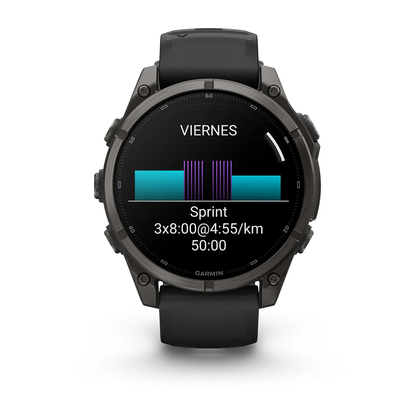 Garmin fēnix 9 47 mm – Titanio DLC, correa negra 8