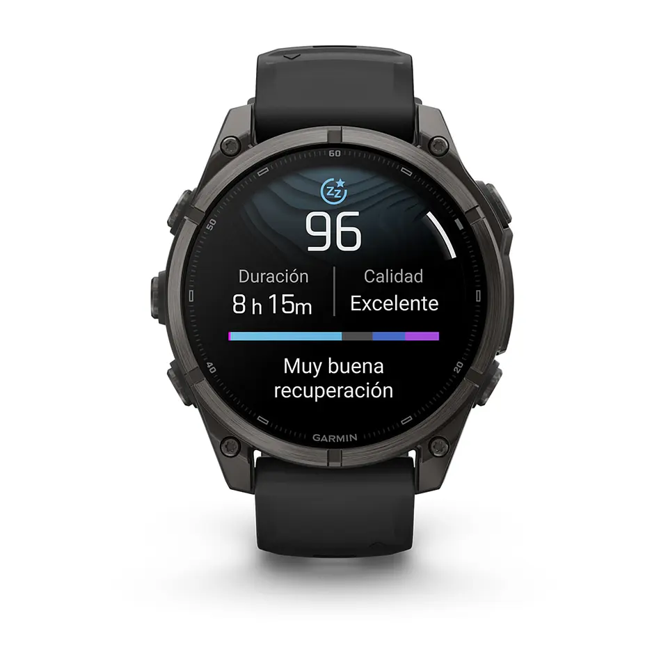 Garmin fēnix 9 47 mm – Titanio DLC, correa negra 11