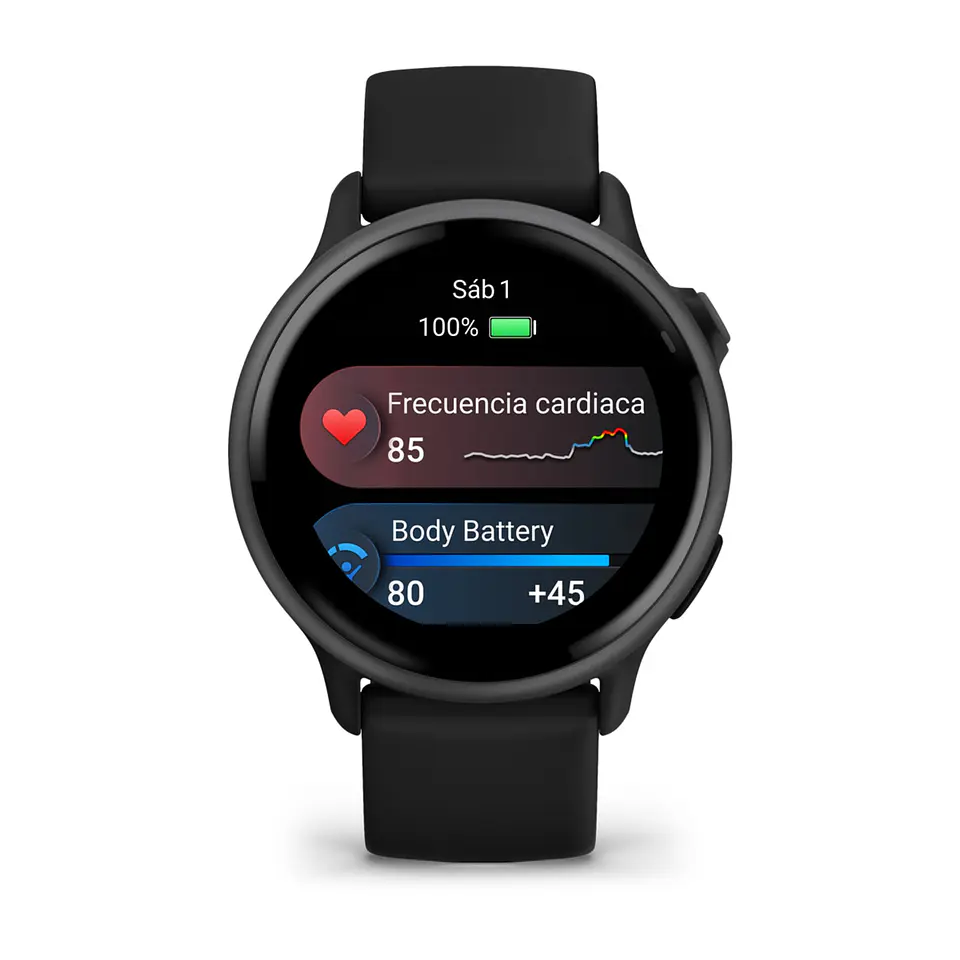 Garmin vívoactive 6 – Pizarra, correa negra 6