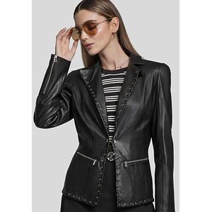 SACO CUERO TRENZADO EDGE