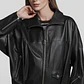 CASACA CUERO MUJER BOMBER - Miniatura 1
